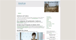 Desktop Screenshot of kimchi.se